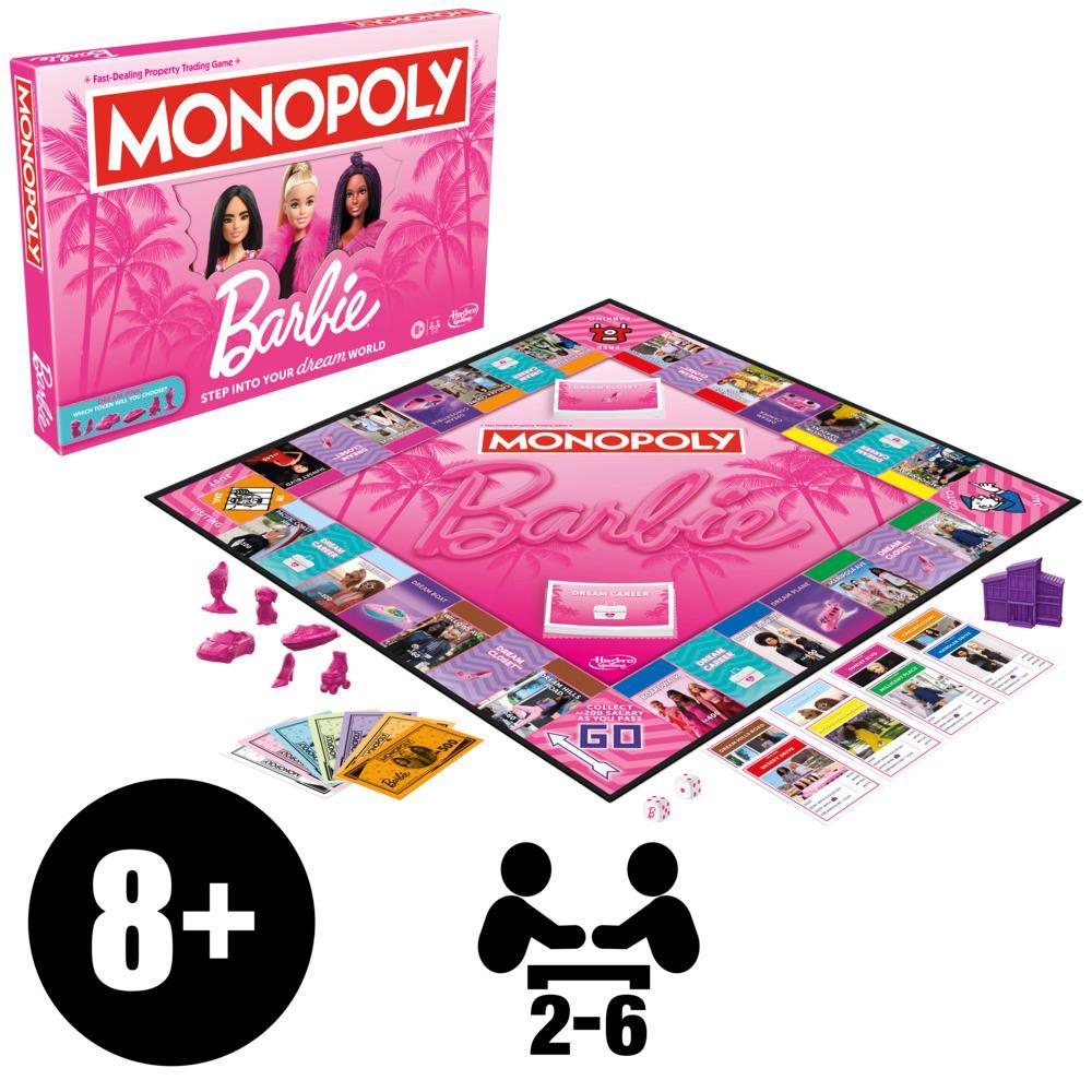 monopoly barbie edition board game family games