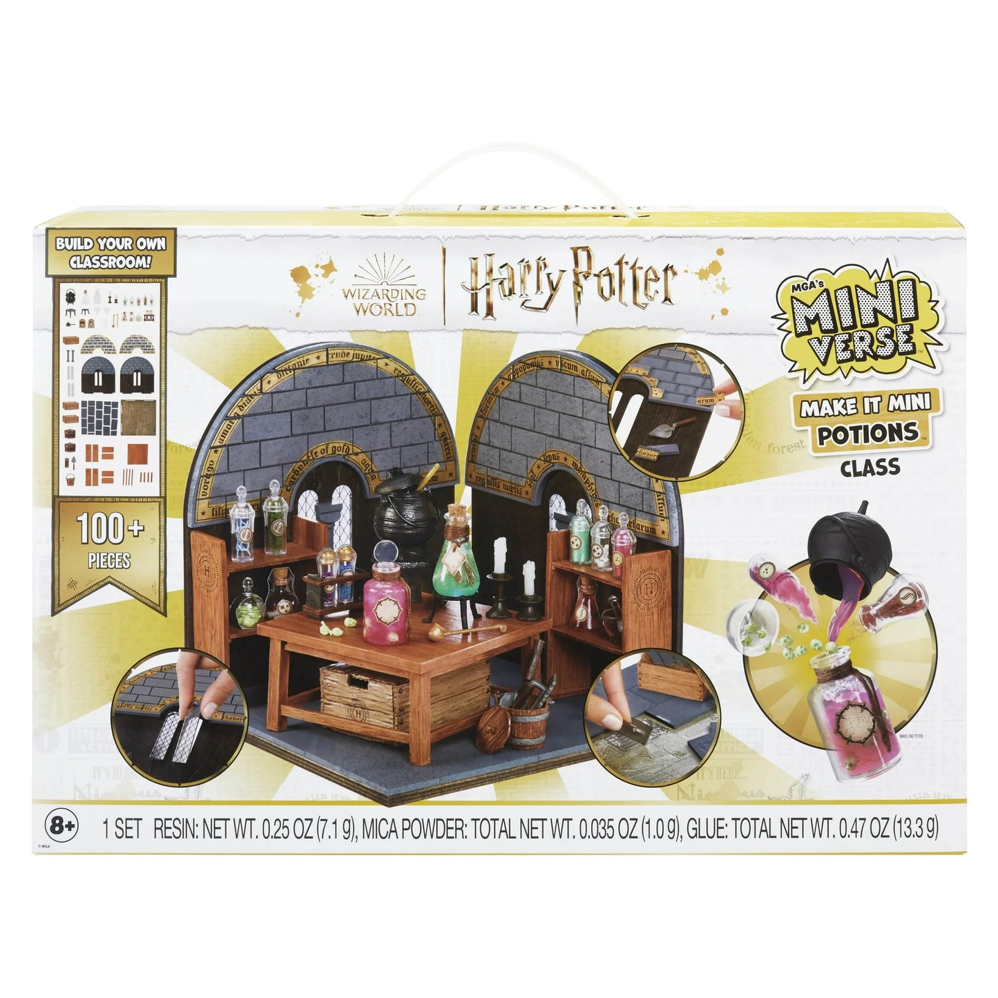 MGA's Miniverse Make It Mini Potions Class, Harry Potter Mini Collectibles, Building Set, 100+ Pieces, DIY, Resin, 8+ Fashions for Home