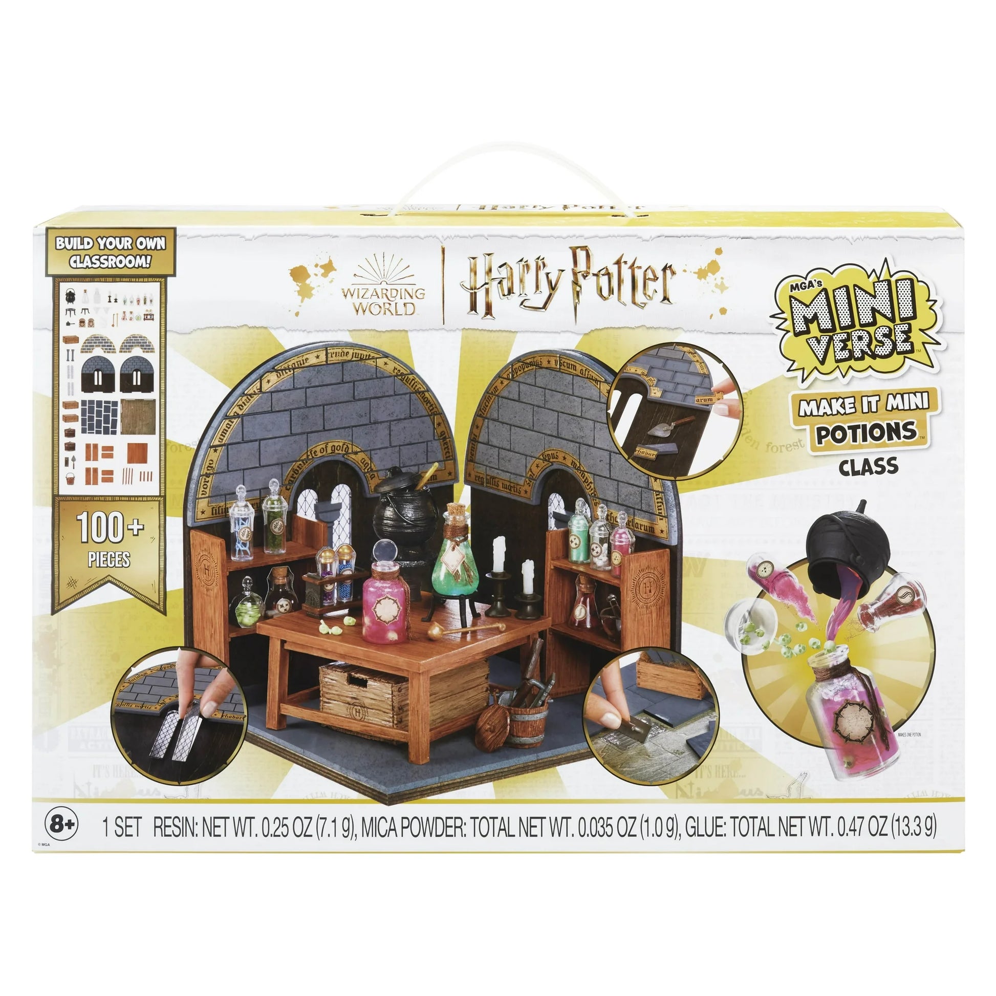 MGA's Miniverse Make It Mini Potions Class, Harry Potter Mini Collectibles, Building Set, 100+ Pieces, DIY, Resin, 8+ Fashions for Home