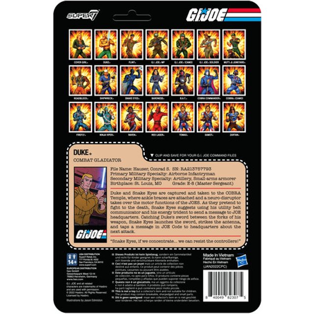 G.I. Joe Duke ReAction Figure