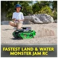 Monster Jam, Grave Digger Trax All-Terrain Remote Control Outdoor Vehicle, 1:15 Scale