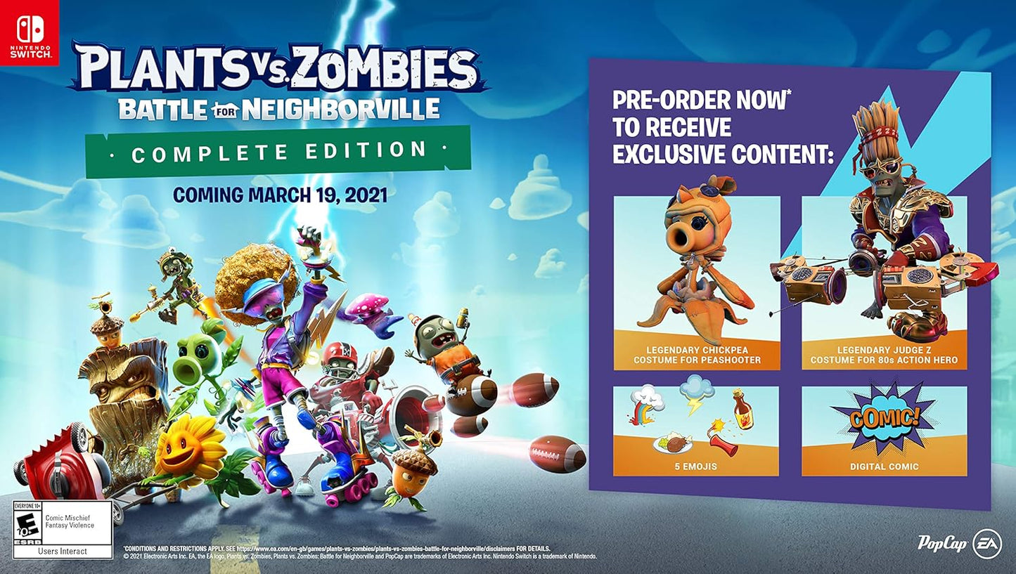 Plants Vs Zombies Battle for Neighborville Complete Edition - Nintendo Switch