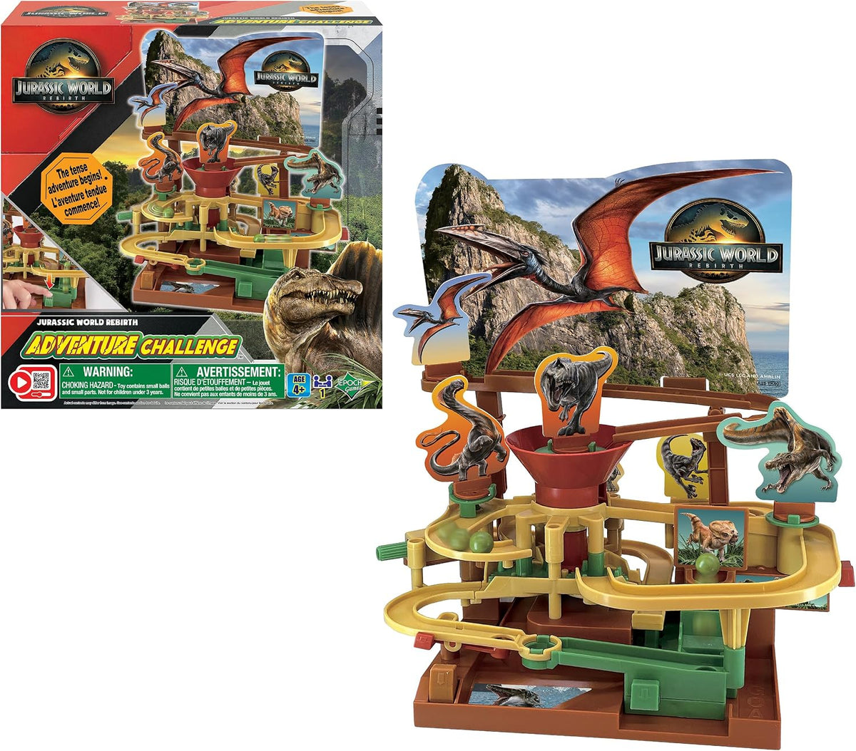 Epoch Games Jurassic World Adventure Challenge, Tabletop Skill and Action Game, Ages 4+ Fashions for Home