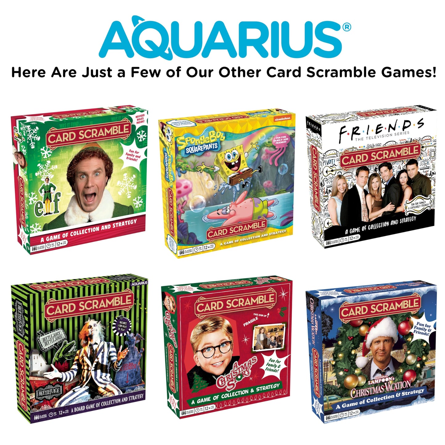 AQUARIUS Schitt's Creek Card Scramble Board Game Fashions for Home