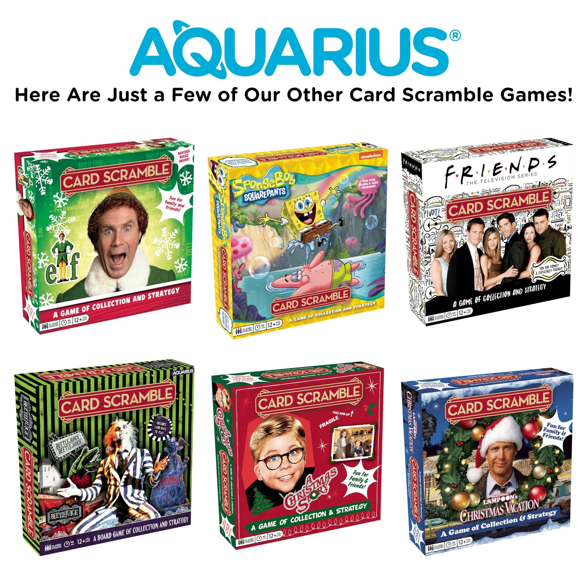 AQUARIUS Schitt's Creek Card Scramble Board Game Fashions for Home