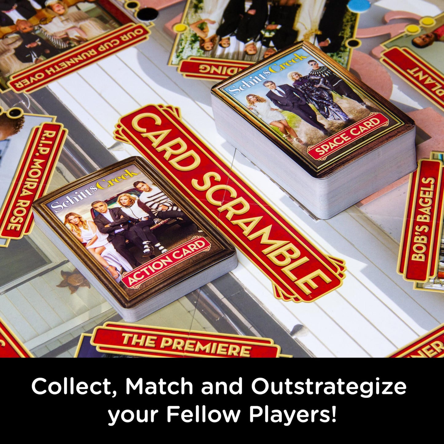 AQUARIUS Schitt's Creek Card Scramble Board Game Fashions for Home