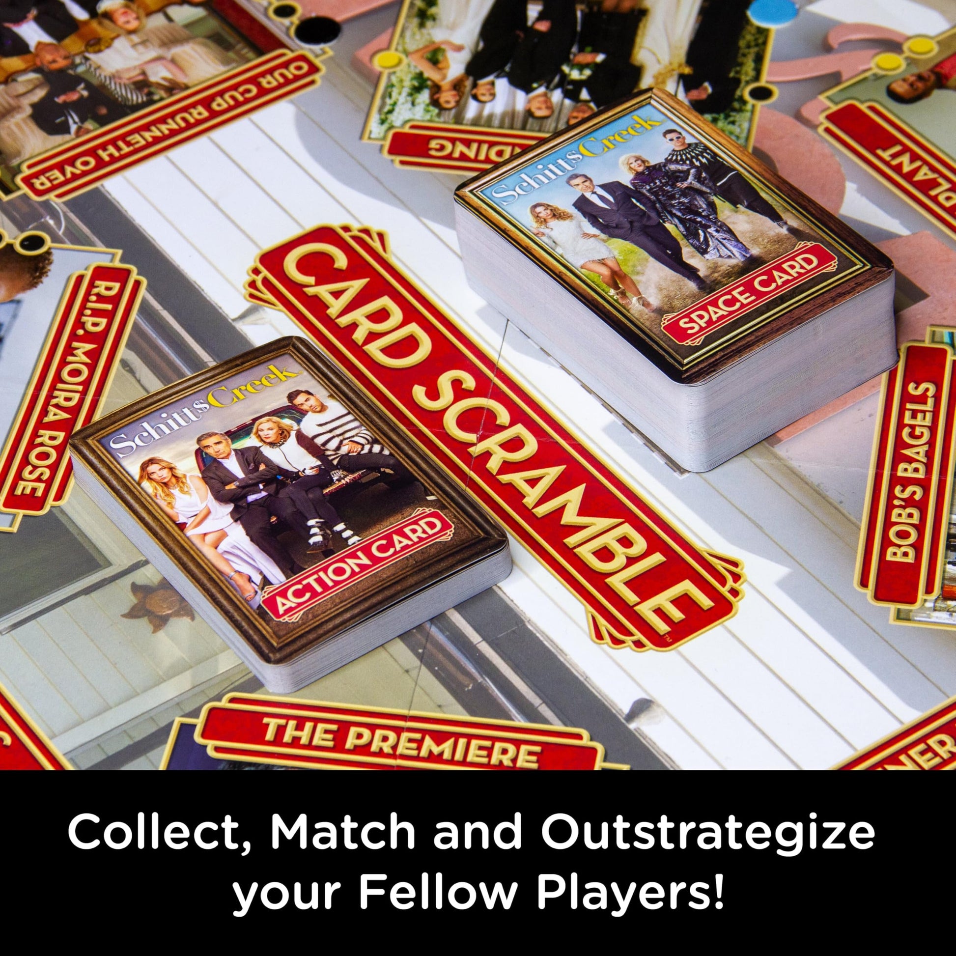 AQUARIUS Schitt's Creek Card Scramble Board Game Fashions for Home