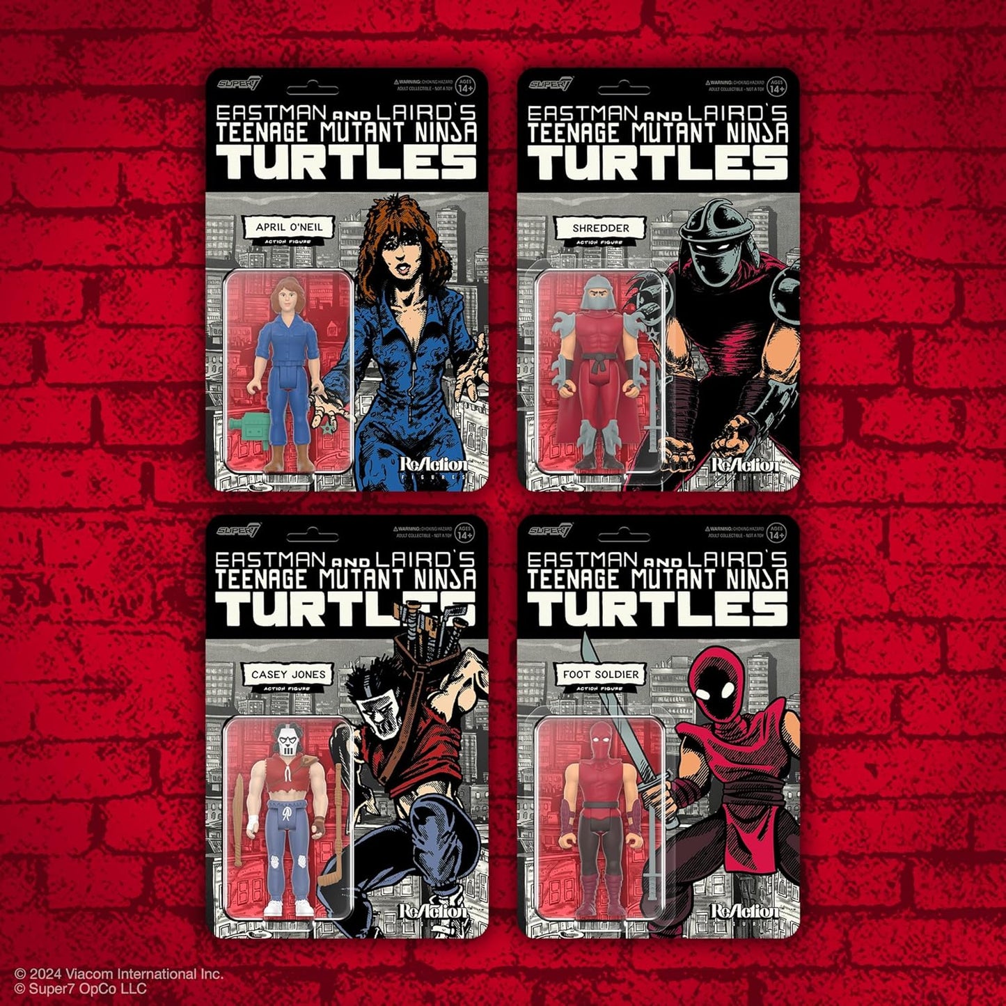 Super7 Teenage Mutant Ninja Turtles April O'Neil (Comic Color) - 3.75" TMNT Action Figure with Accessories Classic Cartoon Collectibles