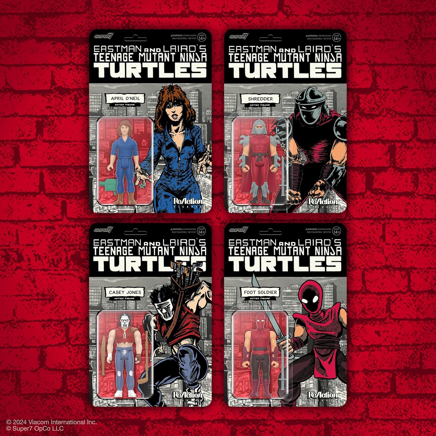 Super7 Teenage Mutant Ninja Turtles April O'Neil (Comic Color) - 3.75" TMNT Action Figure with Accessories Classic Cartoon Collectibles