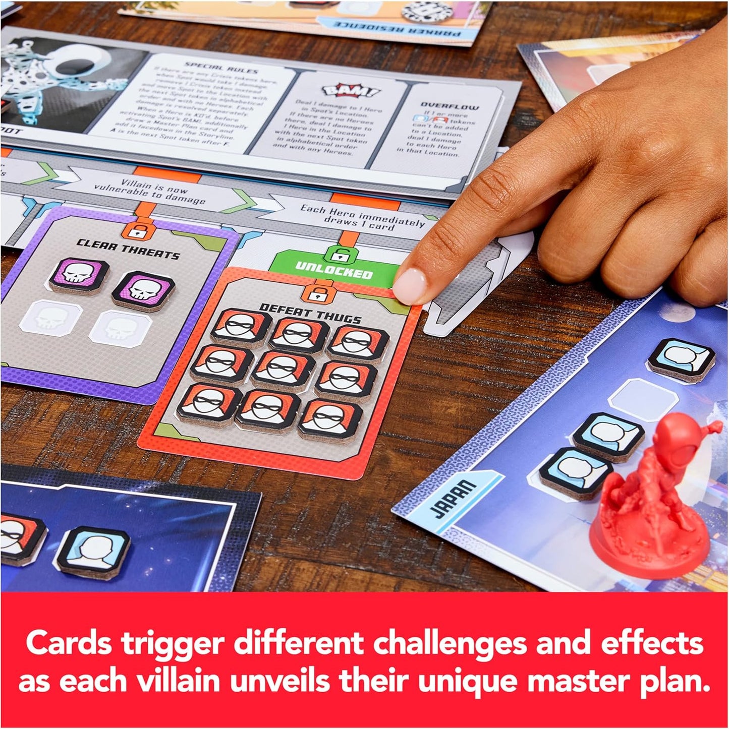 Spin Master Games, Marvel United: Spider-Geddon, Strategy Board Game, Collectible Spider Man Figurines, for Fans of Marvel Rivals & Action Movie Toys, 1-4 Players, for Ages 14 & Up