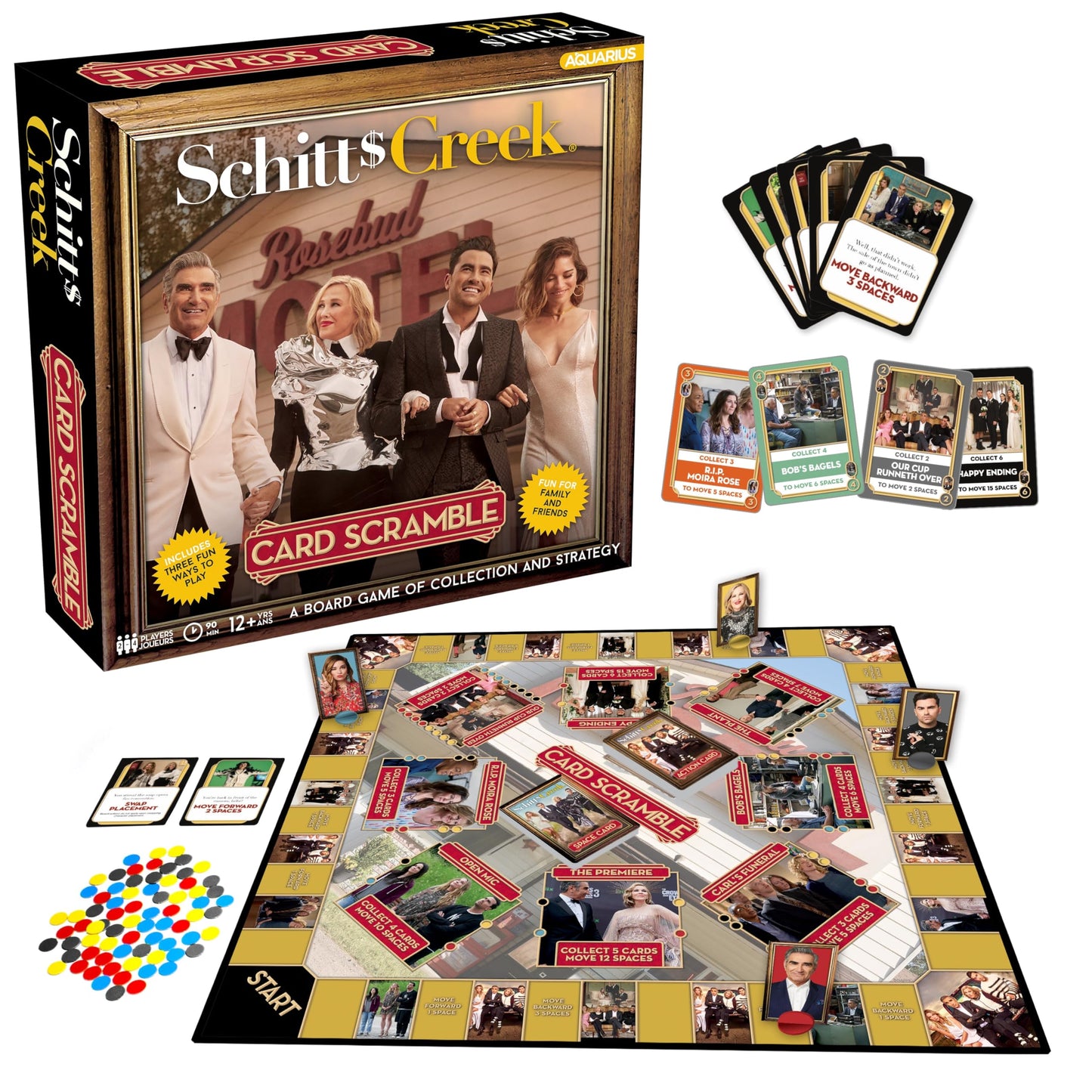 AQUARIUS Schitt's Creek Card Scramble Board Game - Fun Family Party Game for Kids, Teens & Adults - Entertaining Game Night Gift - Officially Licensed Merchandise
