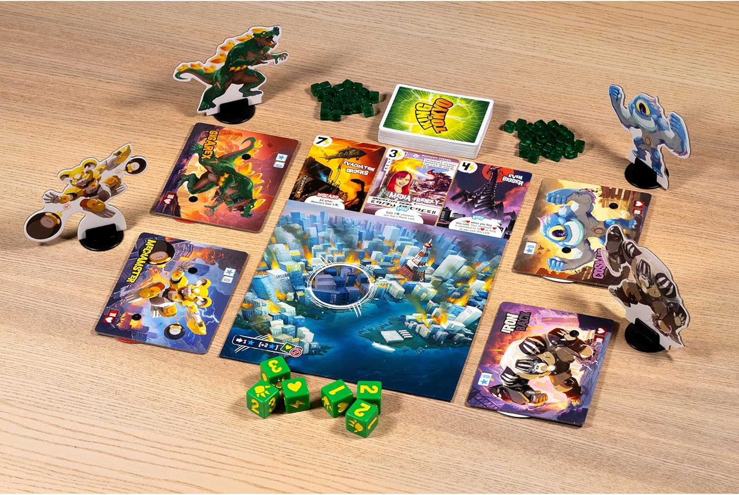 IELLO: King of Tokyo: Origins - Family-Friendly Dice & Strategy Board Game, Battling Monsters-Robots-Aliens, 4 New Monsters, Ages 8+, 2-4 Players