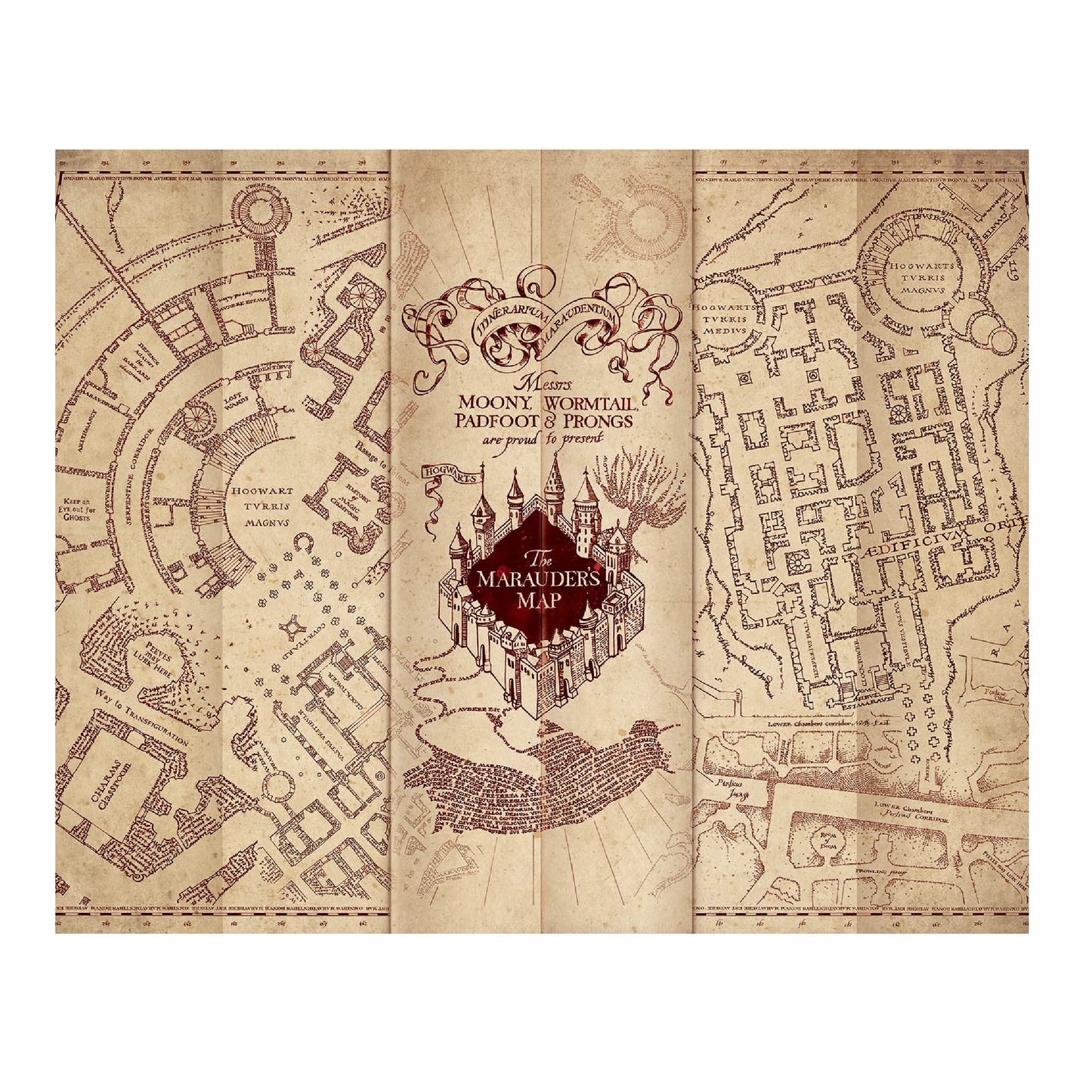 Paladone Harry Potter Marauder’s Map 1000 Piece Jigsaw Puzzle (PP7803HP)