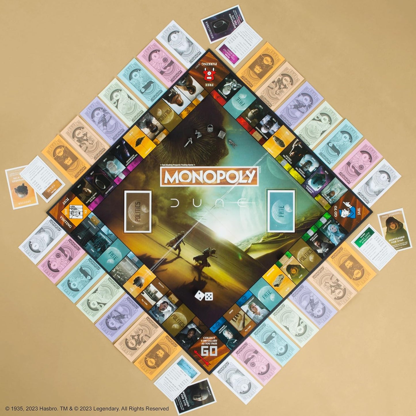 Monopoly: Dune | Play as The Ducal Ring, Crysknife, Gom Jabbar & More |Officially Licensed Collectible Game Based on The Movie Dune