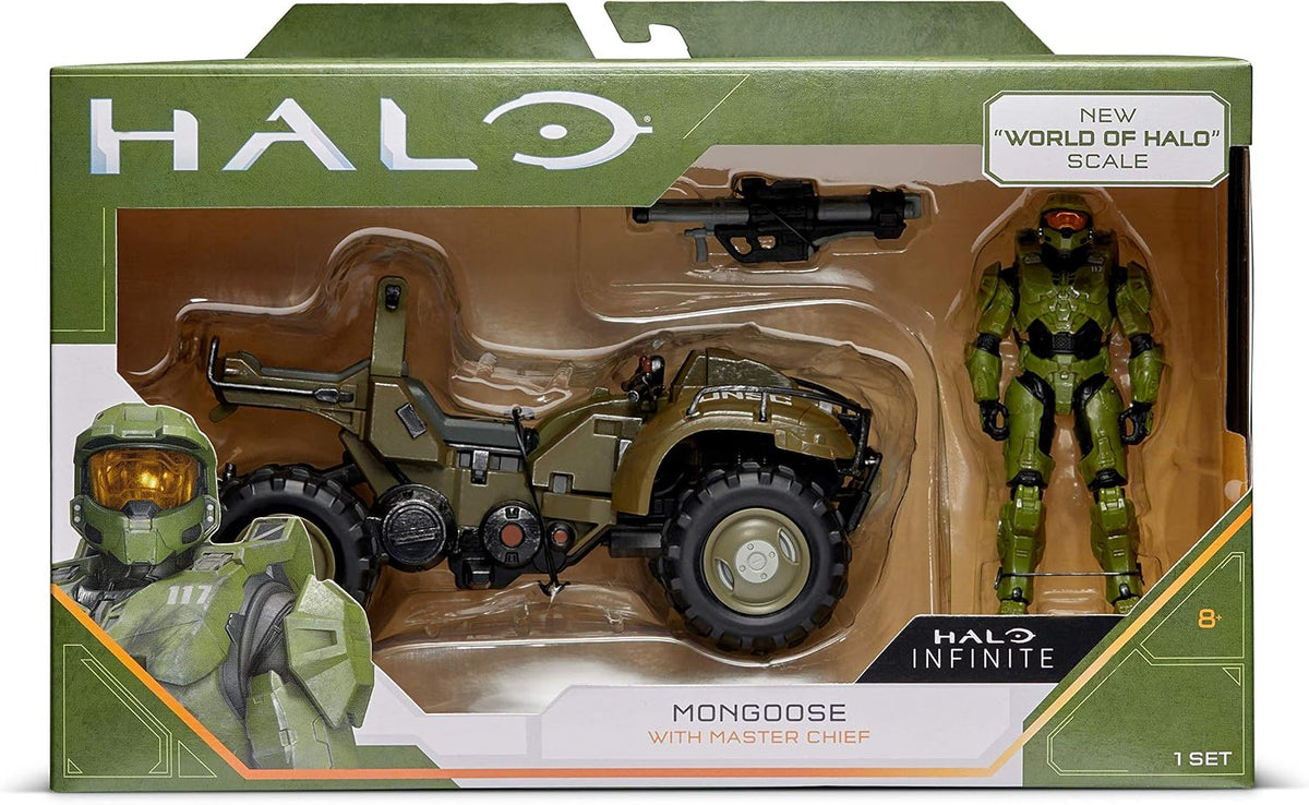 HALO 4" “World of HALO” Figure & Vehicle – Mongoose with Master Chief Fashions for Home