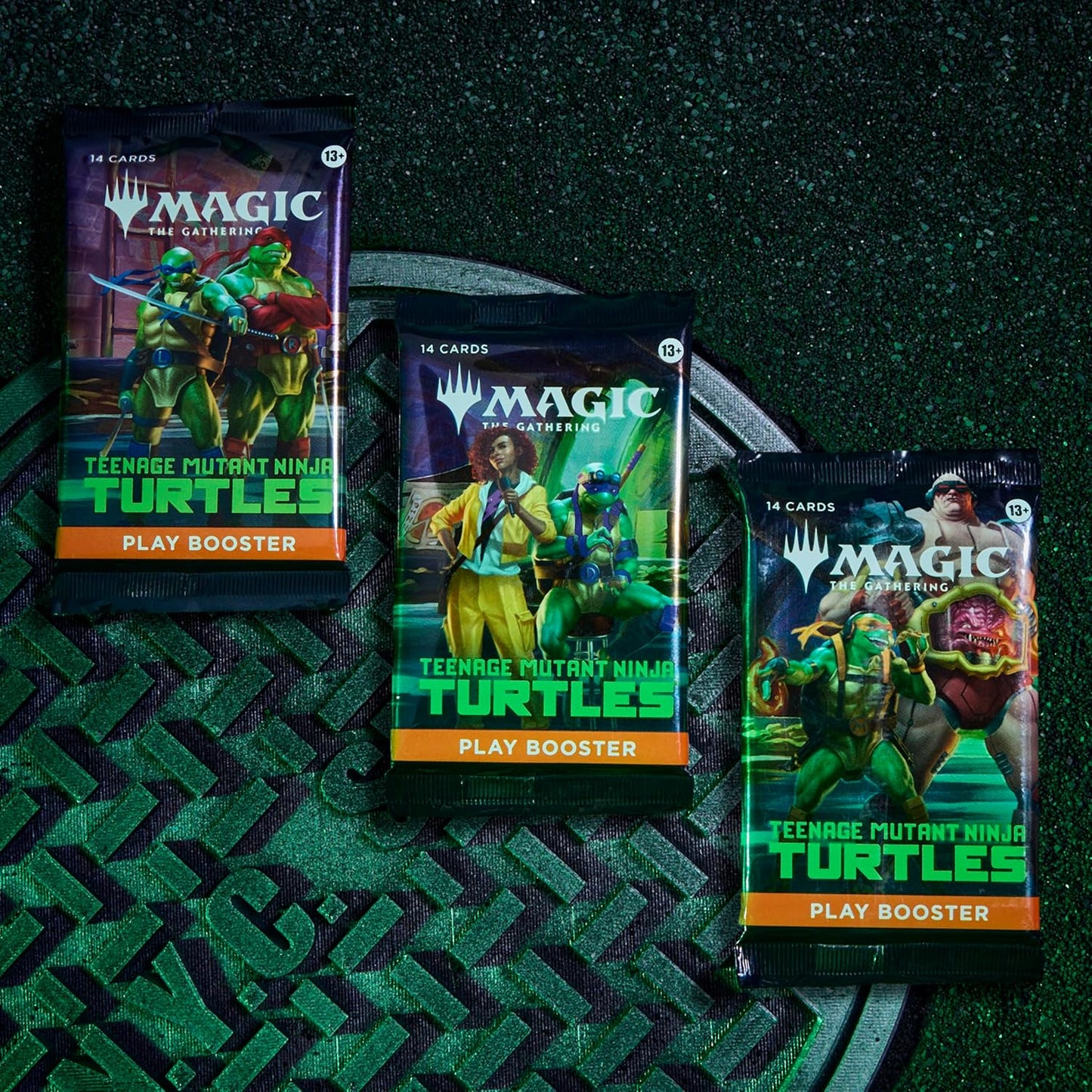 Magic: The Gathering | Teenage Mutant Ninja Turtles - Bundle | 9 Play Boosters, 30 Lands, Foil Alt-Art Promo Card Fashions for Home
