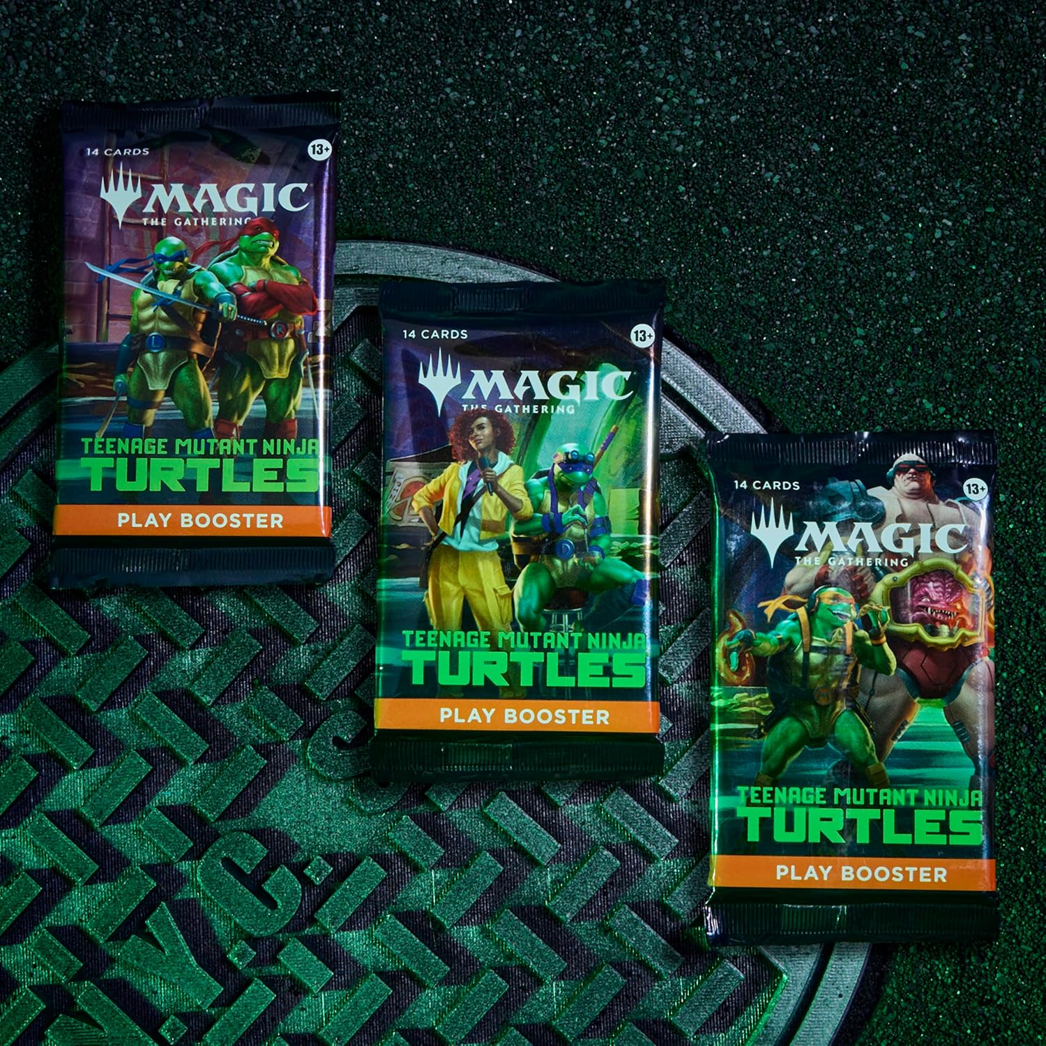 Magic: The Gathering | Teenage Mutant Ninja Turtles - Bundle | 9 Play Boosters, 30 Lands, Foil Alt-Art Promo Card Fashions for Home