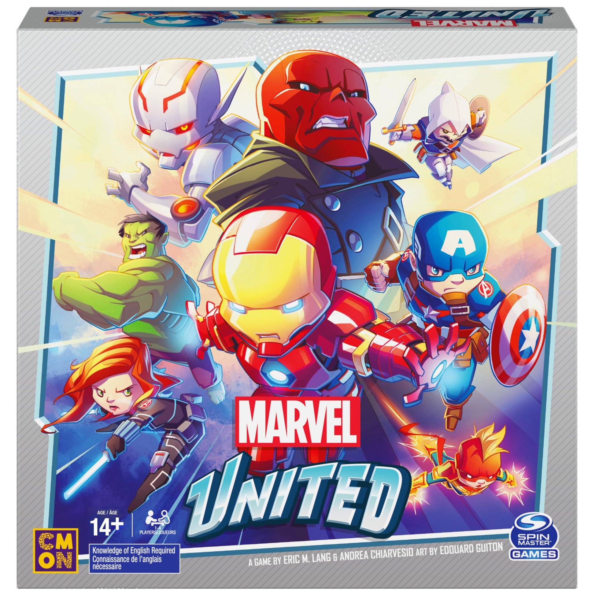 Spin Master Games, Marvel United: Spider-Geddon, Strategy Board Game, Collectible Spider Man Figurines, for Fans of Marvel Rivals & Action Movie Toys, 1-4 Players, for Ages 14 & Up