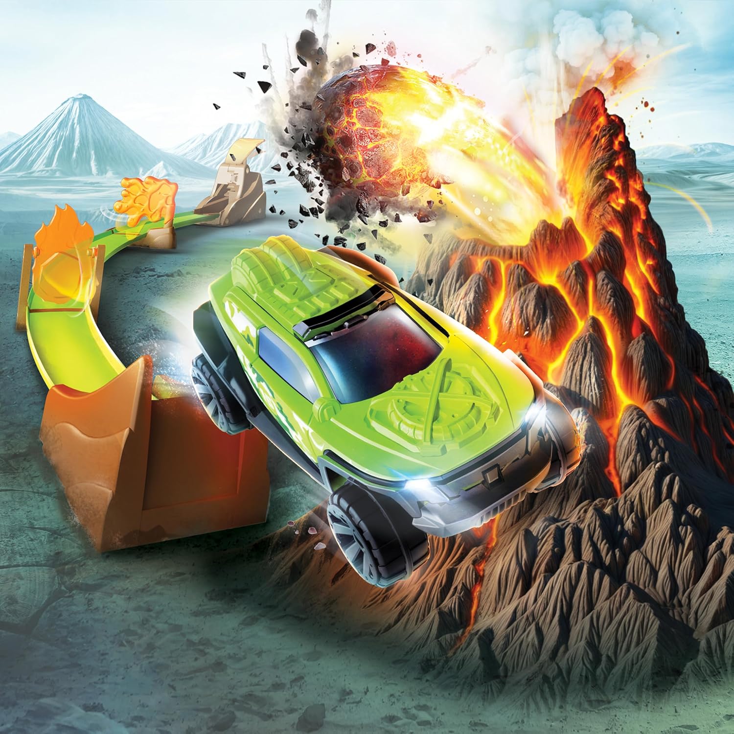 Dickie Toys Volcano Launcher Track Set