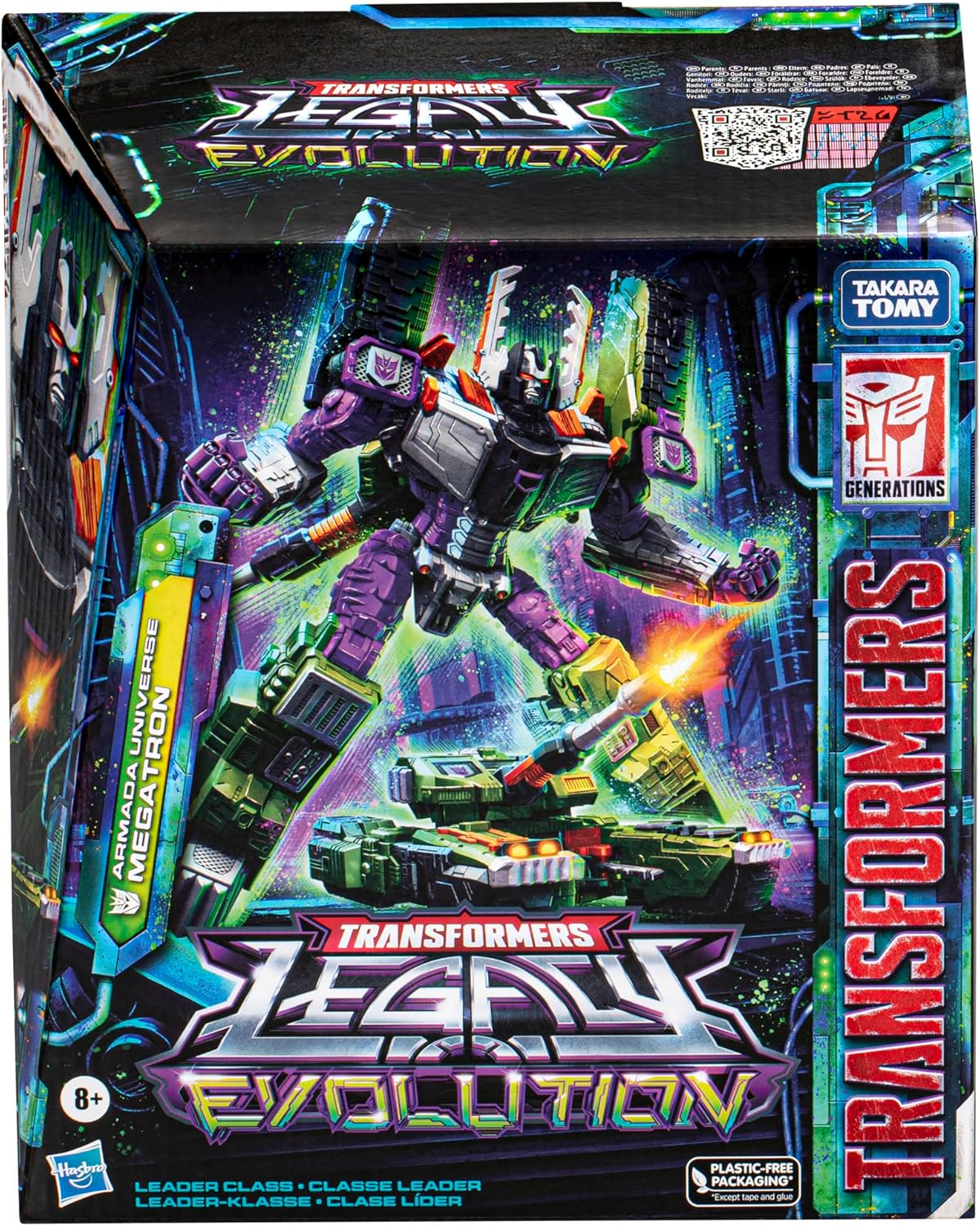 Transformers Toys Legacy Evolution Leader Armada Universe Megatron Toy, 7-inch, Action Figure for Boys and Girls Ages 8 and Up