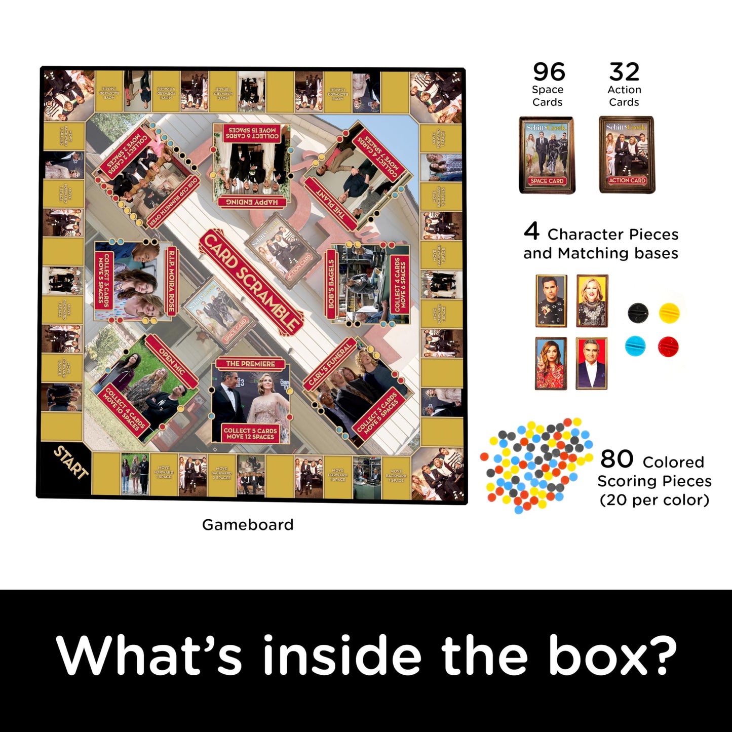 AQUARIUS Schitt's Creek Card Scramble Board Game Fashions for Home