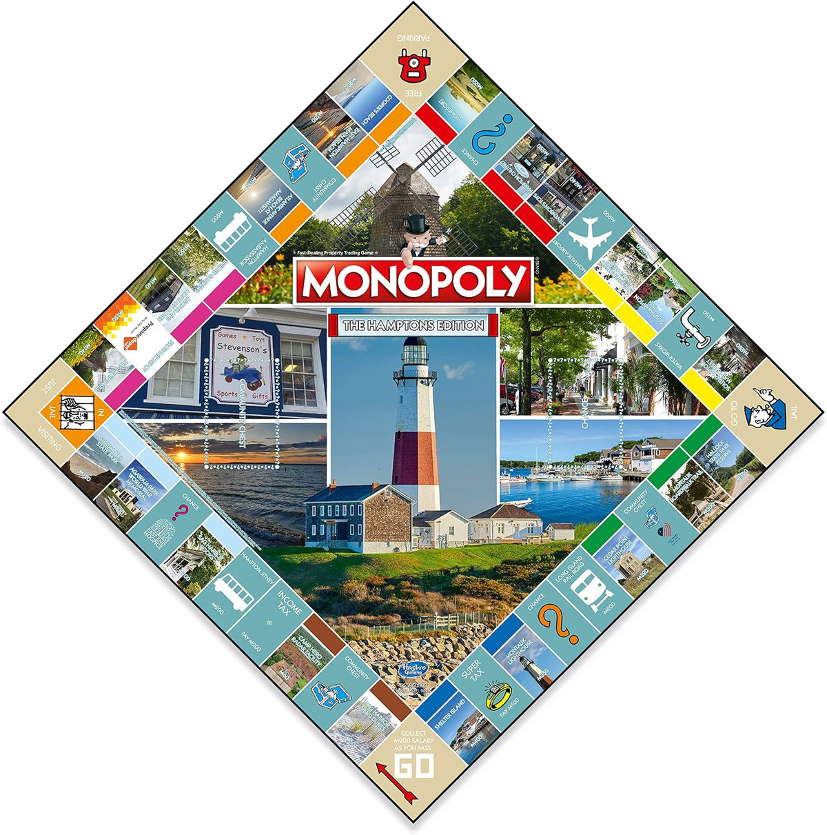 Monopoly Board Game The Hamptons Edition: 2-6 Players Family Board Games for Kids and Adults, Board Games for Kids 8 and up, for Kids and Adults, Ideal for Game Night Fashions for Home