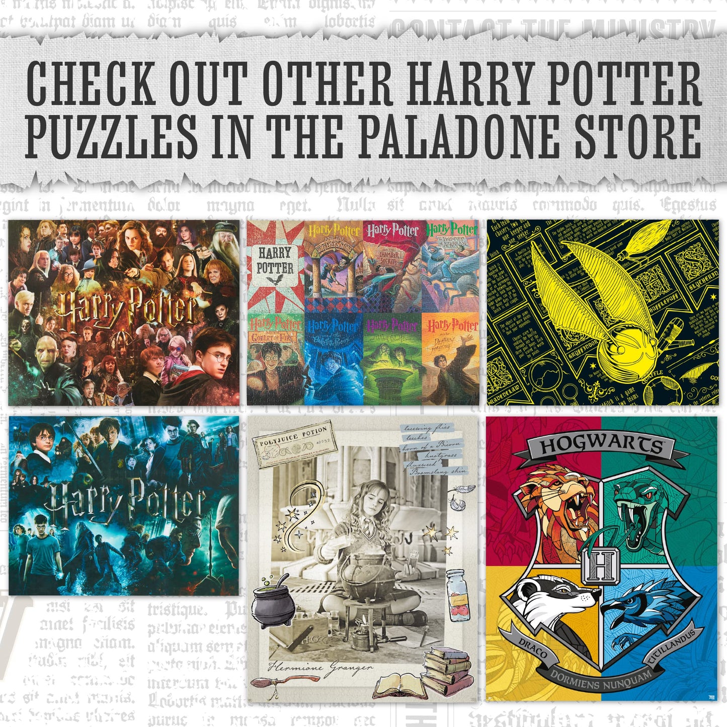 Paladone Harry Potter Marauder’s Map 1000 Piece Jigsaw Puzzle (PP7803HP) Fashions for Home