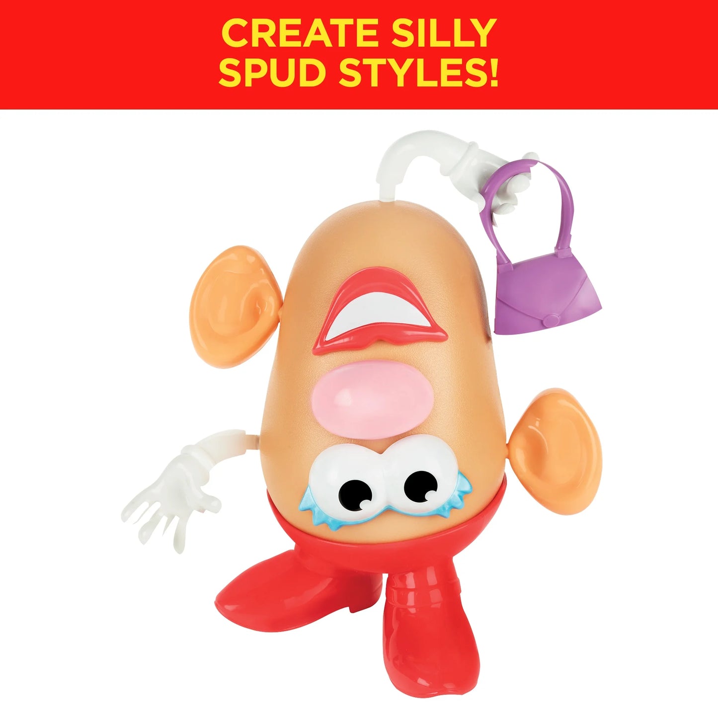 Playskool Mrs. Potato Head Silly Suitcase Parts and Pieces Toddler Toy for Kids Fashions for Home