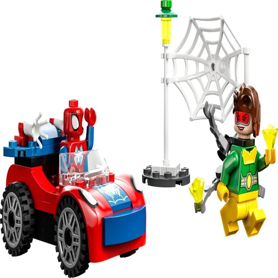 LEGO Marvel Spider-Man's Car and Doc Ock Set 10789, Spidey and His Amazing Friends Buildable Toy for Kids 4 Plus Years Old with Glow in the Dark Pieces Fashions for Home