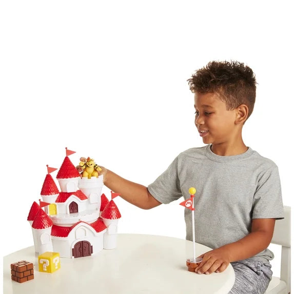 Nintendo Super Mario Mushroom Kingdom Castle Playset with Exclusive 2.5" Bowser Figure Fashions for Home