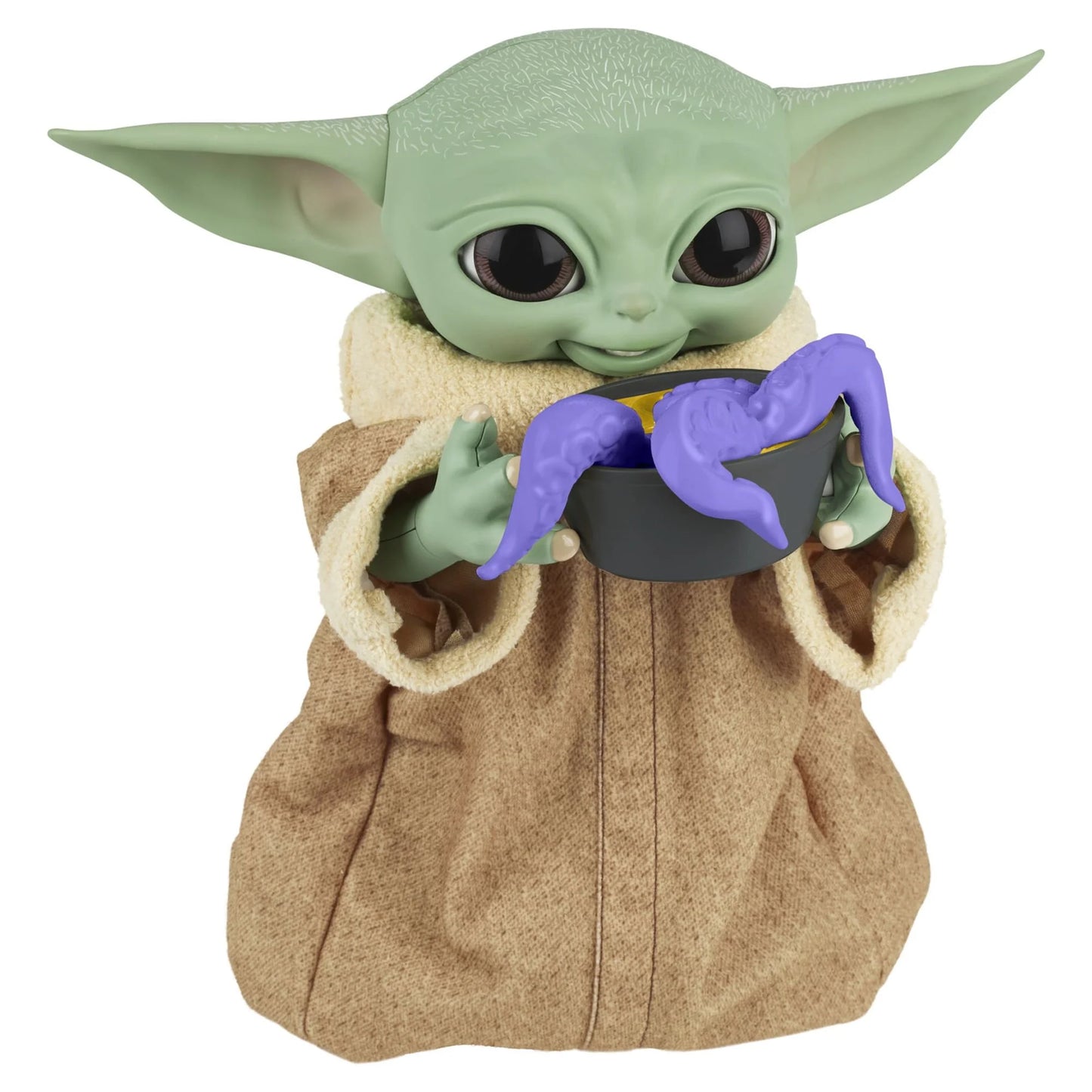 Star Wars The Mandalorian Galactic Snackin' Grogu Animatronic Action Figure, 40+ Sounds and Motions Fashions for Home