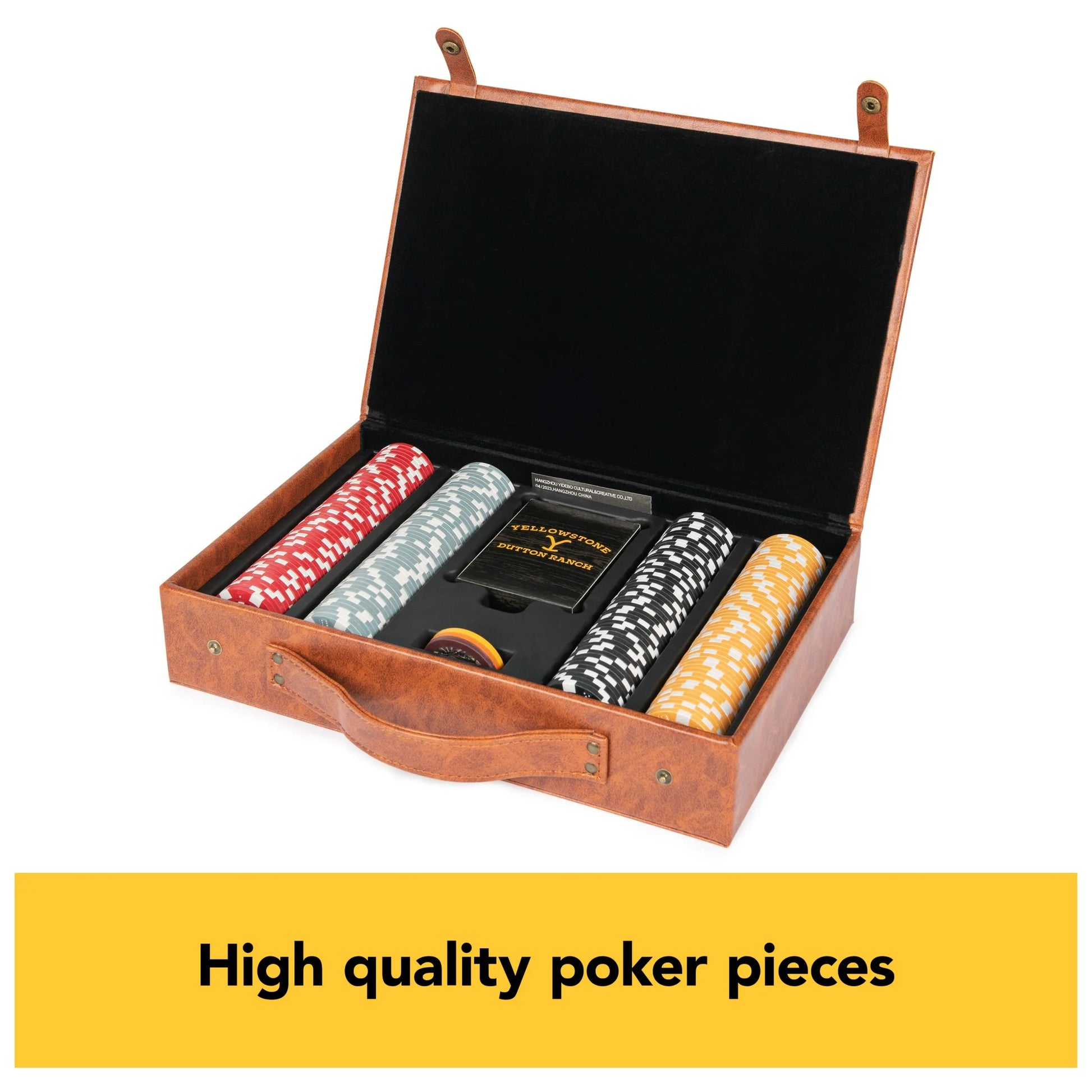 Spin Master Games, Yellowstone, 200-Piece Poker with Custom Carrying Case, Ages 16 and up Fashions for Home