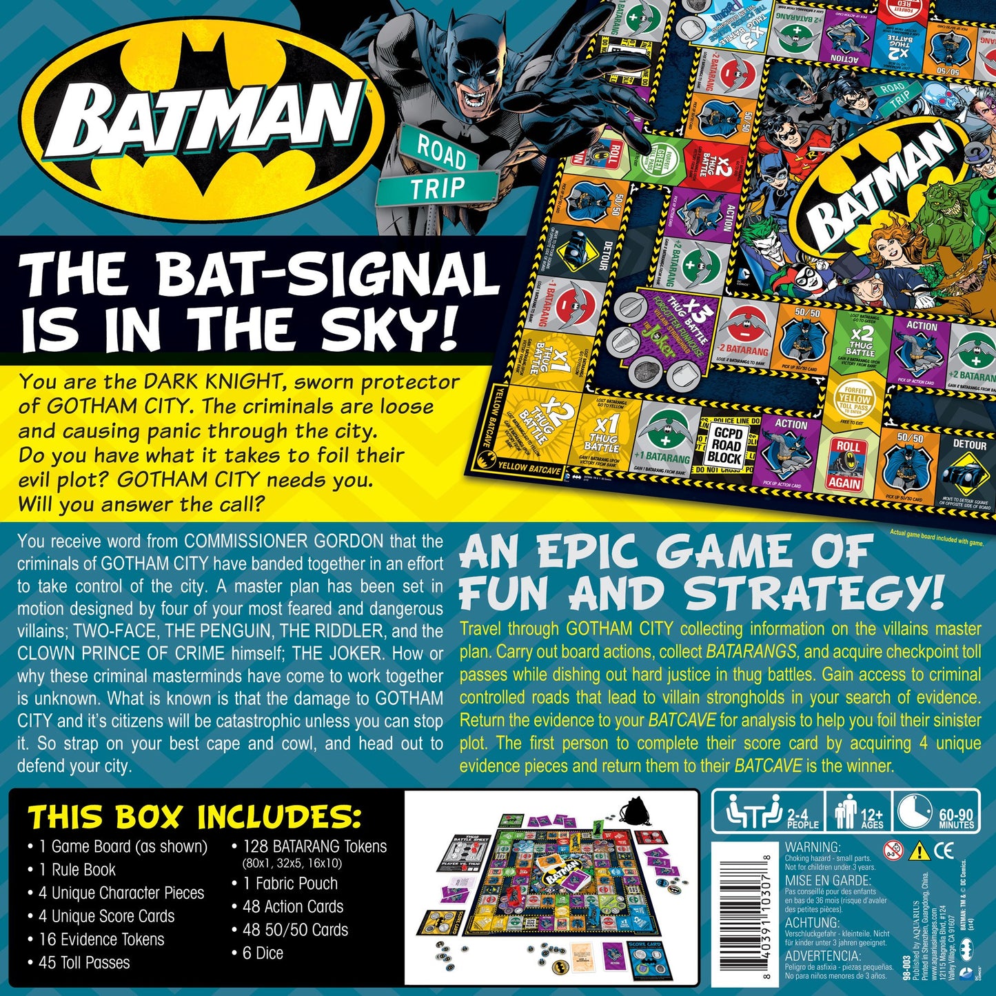 Aquarius Batman Road Trip Board Game Fashions for Home