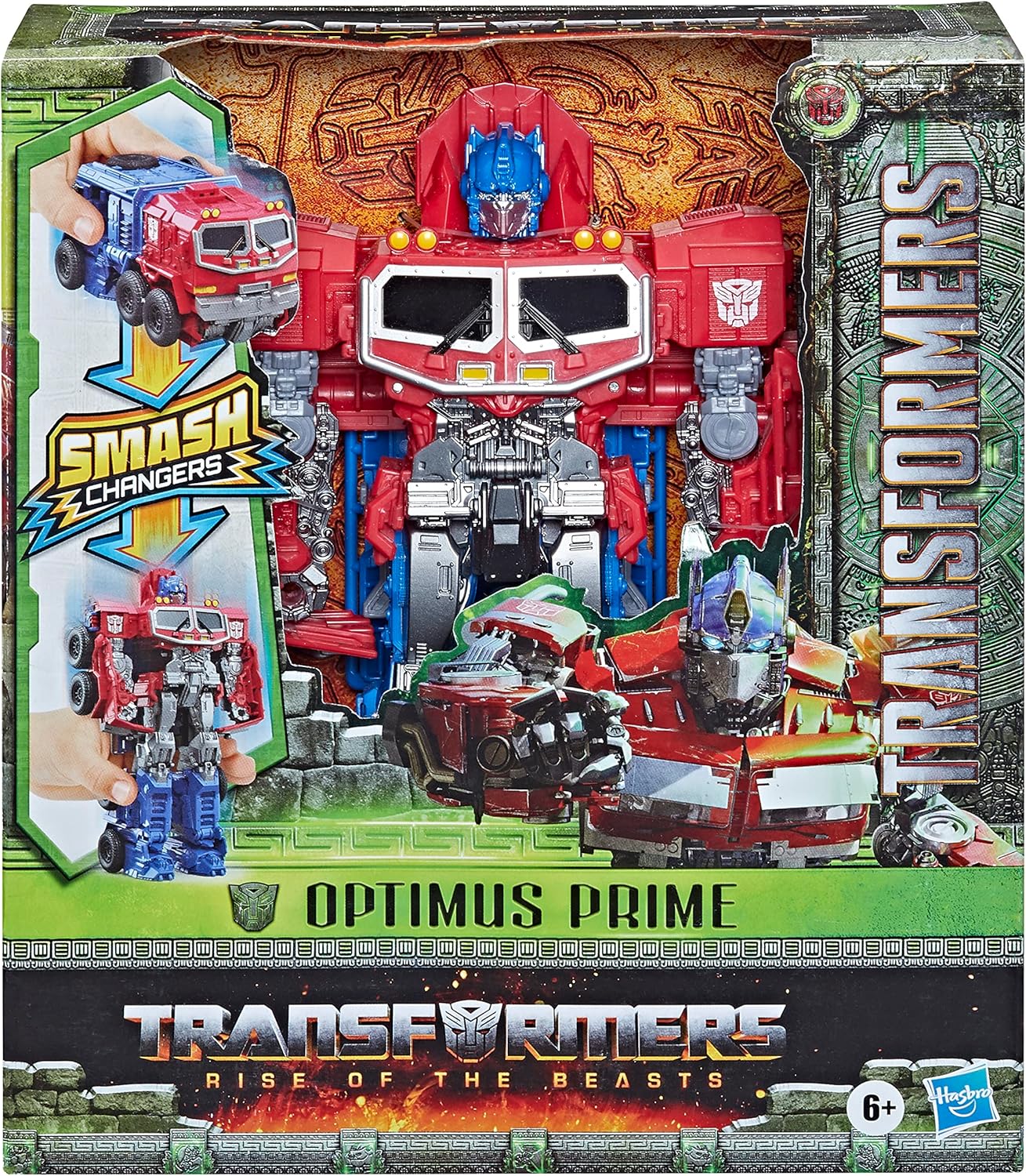 Transformers Toys Transformers: Rise of the Beasts Movie, Smash Changer Optimus Prime Action Figure - Ages 6 and up, Fashions for Home