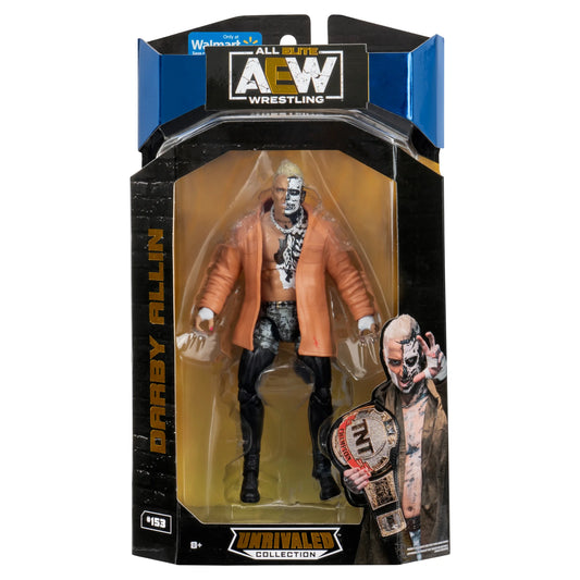 AEW Unrivaled Darby Allin - 6-Inch Figure with Entrance Jacket, Knee Pads, Alternate Hand, and AEW Championship Belt