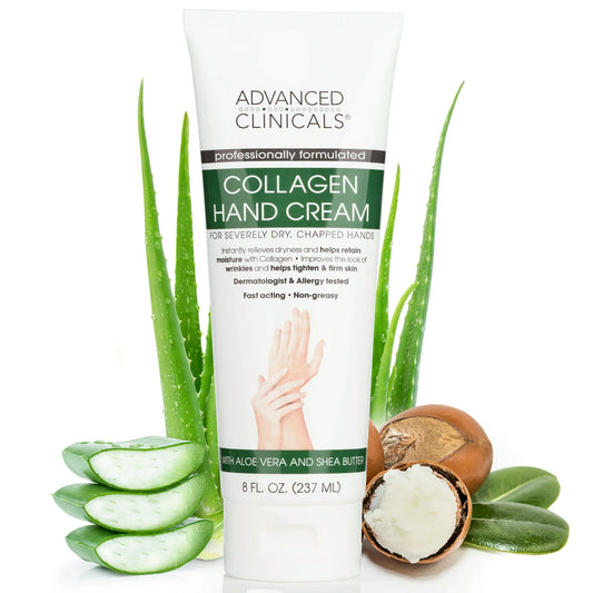 Advanced Clinicals Collagen Hand Cream 8 fl oz - Fashions for Home