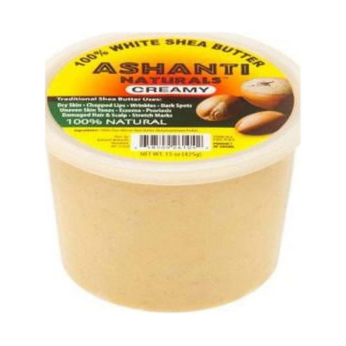 Ashanti Naturals Unrefined African Soft & Creamy White Shea Butter - 15 oz. - Fashions for Home