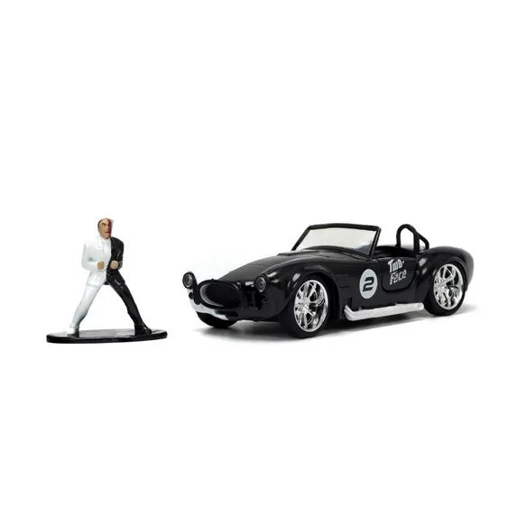 DC Comics 1:32 1965 Shelby Cobra 427 SC Die-cast Car w/ 1.65" Two Face Figure, Toys for Kids and Adults