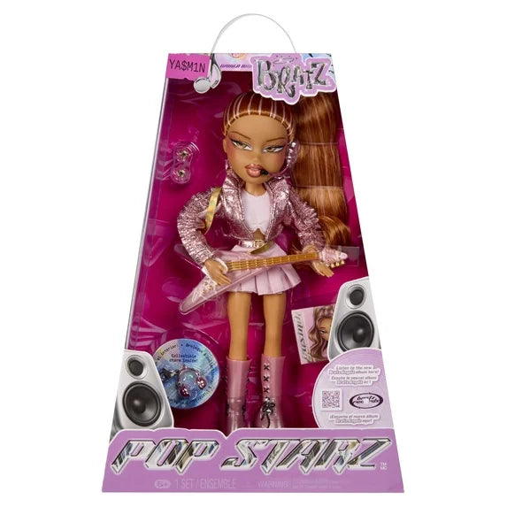 Bratz Pop Starz Yasmin Fashion Doll with Accessories and Charm Fashions for Home