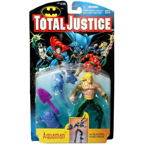 DC Comics Total Justice Aquaman Action Figure [with Blasting Hydro Spear] Fashions for Home