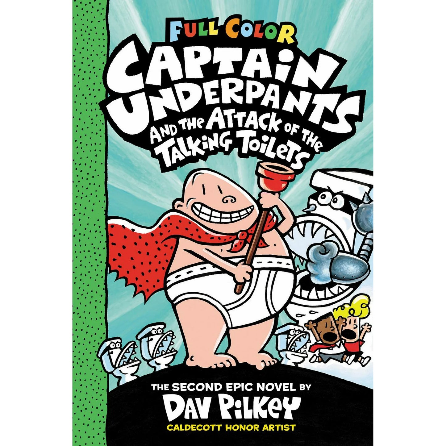 Captain Underpants and the Attack of the Talking Toilets: Color Edition (Captain Underpants #2): from the Creator of Dog Man (Color Edition) (Hardcover) - Fashions for Home