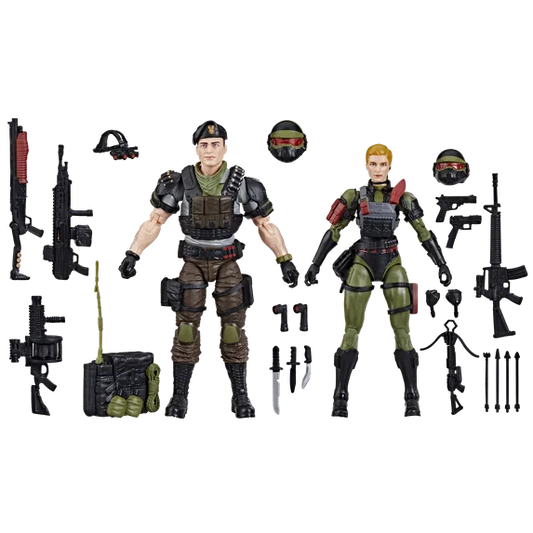 G.I. Joe Classified Series #138, Night Force Vincent R. "Falcon" Falcone & Quarrel, 6” Action Figures