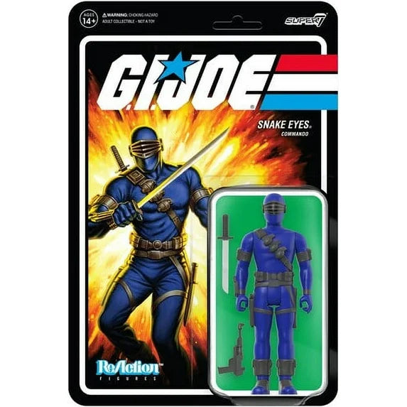 Super7 ReAction G.I. Joe Snake Eyes (Recolor) 3 3/4-Inch Figure