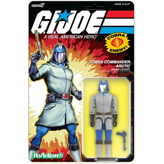 G.I. Joe Cobra Commander Arctic Enemy Leader Super7 Reaction Action Figure (Wave 3)
