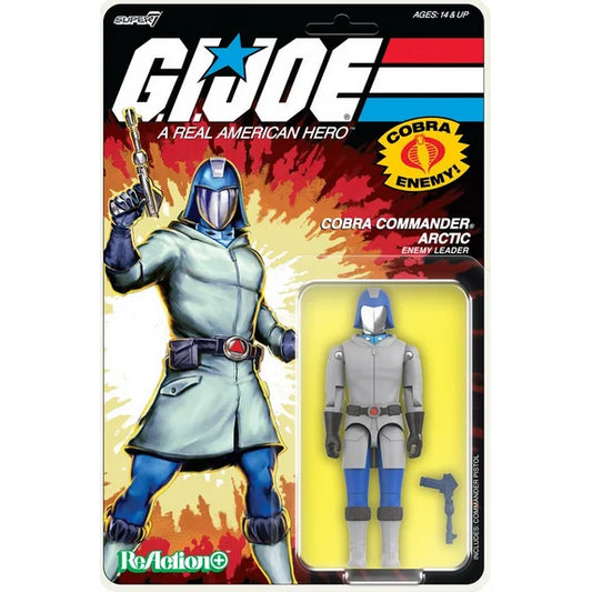 G.I. Joe Cobra Commander Arctic Enemy Leader Super7 Reaction Action Figure (Wave 3)