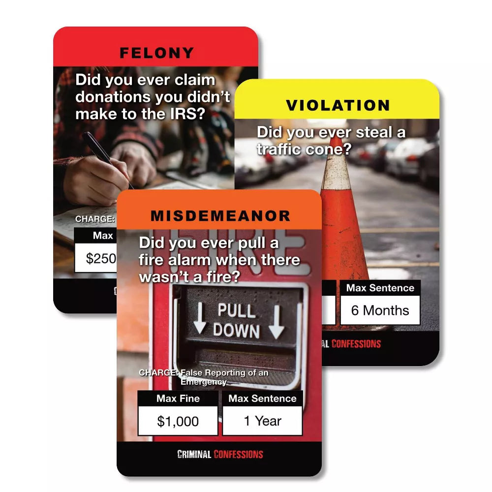 Unsolved Case Files: Criminal Confessions Card Game Fashions for Home