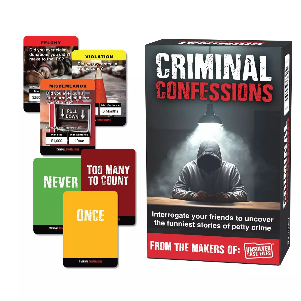Unsolved Case Files: Criminal Confessions Card Game Fashions for Home