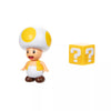 SUPER MARIO 4INCH Yellow Toad with Question Block