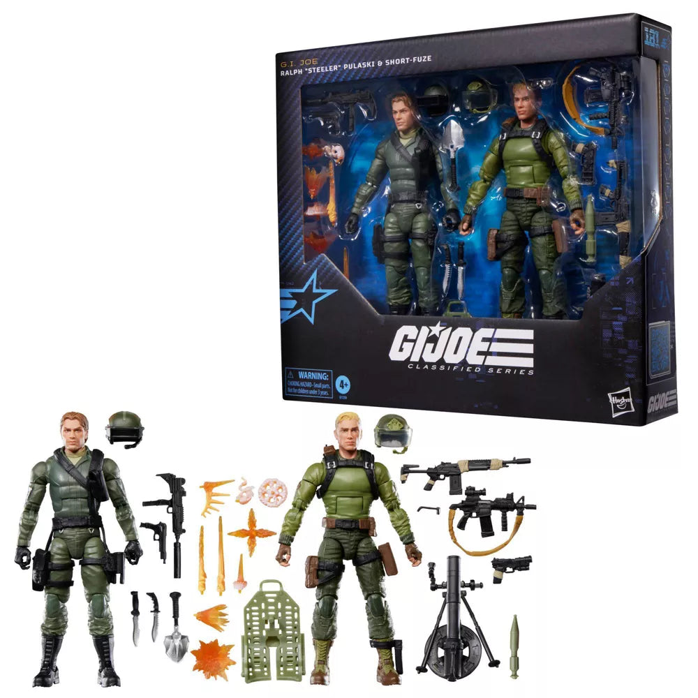 G.I. Joe Classified 6 Inch Action Figure 2-Pack Exclusive- Ralph Steeler Pulaski & Short-Fuze Fashions for Home