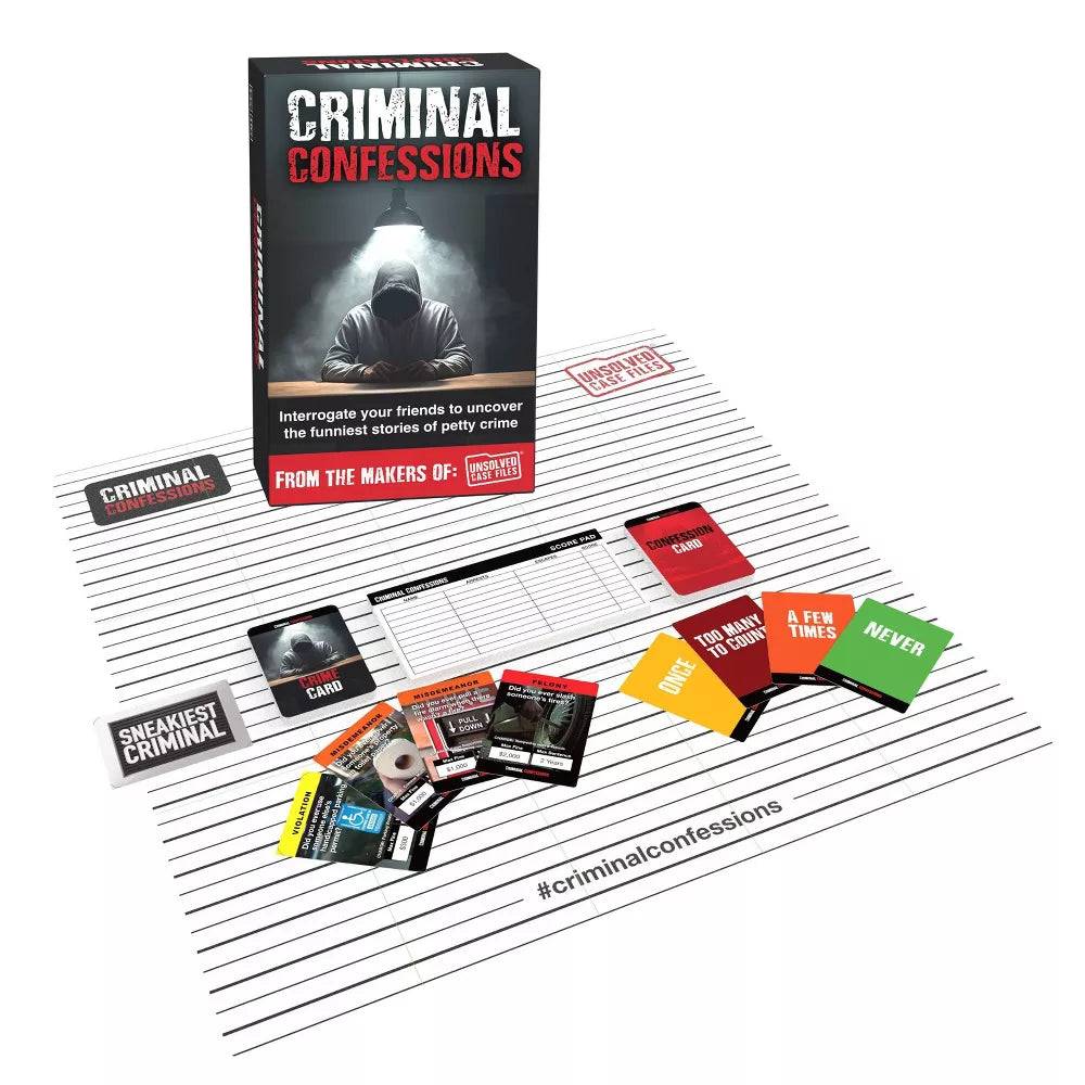 Unsolved Case Files: Criminal Confessions Card Game Fashions for Home